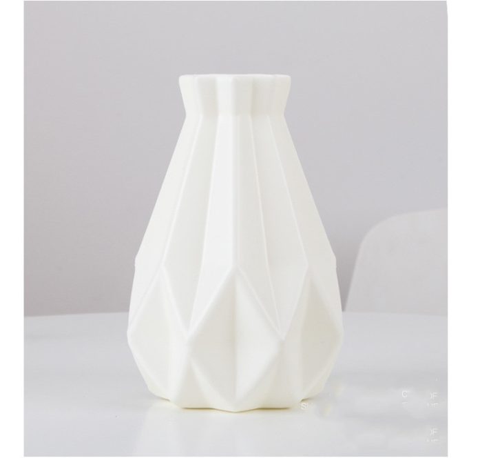Flower vase decoration home plastic vase white imitation ceramic flower pot flower basket nordic decoration  vases for flowers