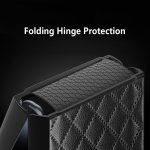 Suitable for samsung z flip3 mobile phone shell creative shell film element leather z flip3 folding protective cover