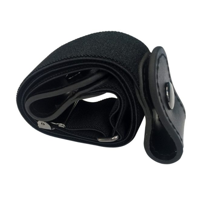 Buckle-free stretch belt invisible casual elastic waist leather belt