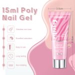 New painless crystal extension glue temperature change burst flash nail glue beginner manicure paper-free extension glue