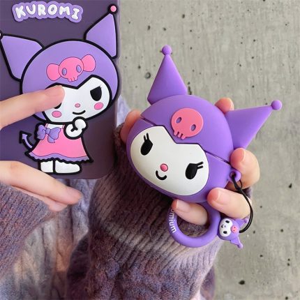 Big head kuromi suitable for airpods protective case 2 cute apple wireless bluetooth 3rd generation pro headset silicone