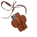 Iphone 12 case crossbody neck apple 11 elephant leather strap 13pro for xrmax fashion cover