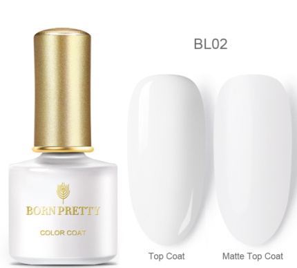 Born pretty nail gel 6ml eggshell gel nail polish transparent gel & special black material nail gel with any color base
