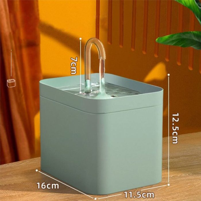 Cat water fountain auto filter usb electric mute cat drinker bowl recirculate filtring drinker for cats pet water dispenser 1.5l