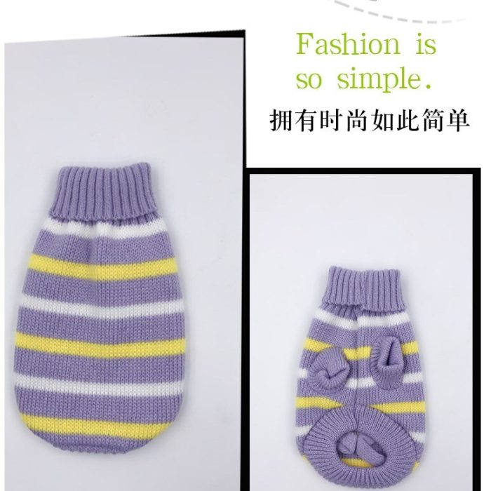Chihuahua sweater warm dog clothes for small medium dogs knitted cat pet clothing for bulldogs puppy costume coat winter