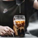 Innovative transparent glass cup with straw – perfect for iced coffee, lattes, and more