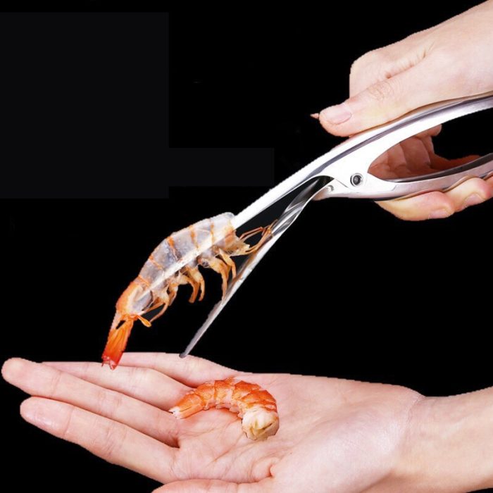 Shrimp peeler kitchen appliances portable stainless steel shrimp deveiner lobster practical kitchen supplies fishing knife tools