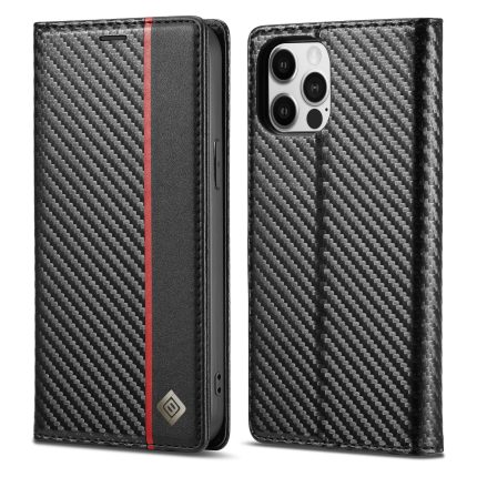 New carbon fiber for iphone 13 13promax 13pro mobile phone leather case magnetic suction protective cover