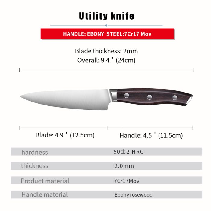 Chef knife  7cr17mov  stainless steel kitchen goodsprofessional cooking tool
