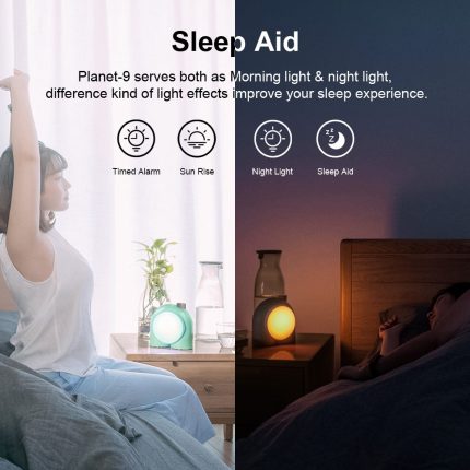 Music-controlled bedside lamp