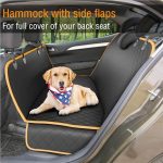 100% waterproof dog car seat cover – pet travel mat and hammock for small, medium, and large dogs, ideal for rear car seat safety