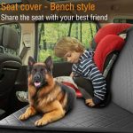 100% waterproof dog car seat cover – pet travel mat and hammock for small, medium, and large dogs, ideal for rear car seat safety