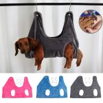 Pet grooming hammock restraint bag for cats and dogs – ideal for nail clipping, trimming, and bathing