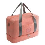 Portable travel bag waterproof travel accessories multifunctional dry wet separation storage bag soft travel duffle