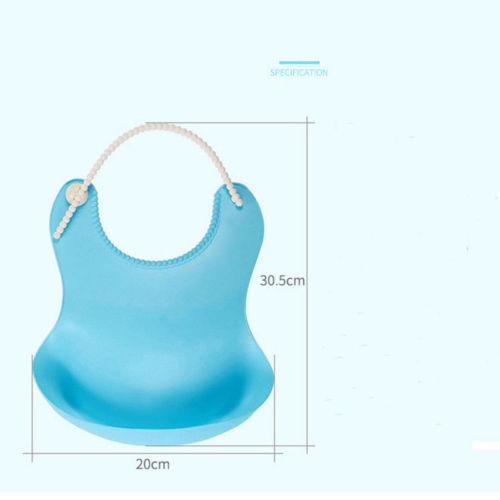 Emmababy washable silicone infant feeding baby kid children bib fun characters waterproof