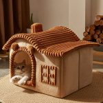 Cozy winter dog/cat bed – foldable kennel, nest, and sofa for small to medium pets