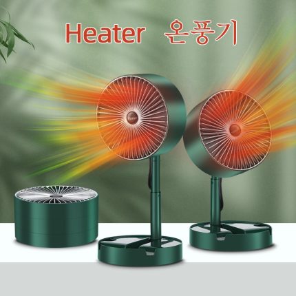 Foldable heaters electric fan heater home heaters 500w ptc heating for bedroom office space 2 gears heater portable