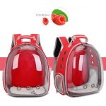 Transparent breathable pet carrier backpack for cats & dogs – ideal for outdoor travel