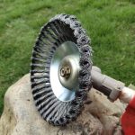 150mm/200mm steel wire trimmer head grass brush cutter dust removal weeding plate for lawnmower