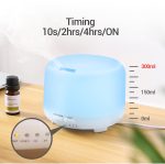 Electric aroma diffuser and humidifier – ultrasonic cool mist maker with led lights