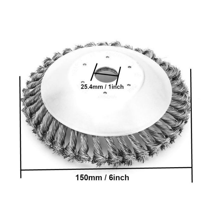 150mm/200mm steel wire trimmer head grass brush cutter dust removal weeding plate for lawnmower