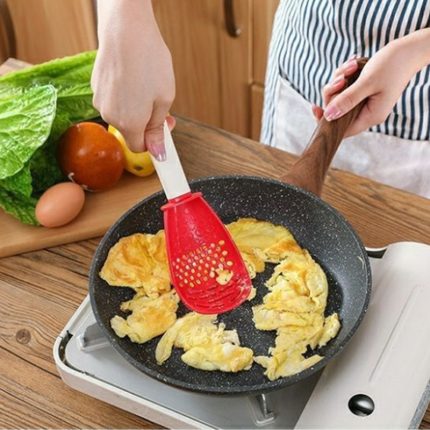 Multi-functional japanese cuisine spoon for colander, mashed potato, ginger and baby food