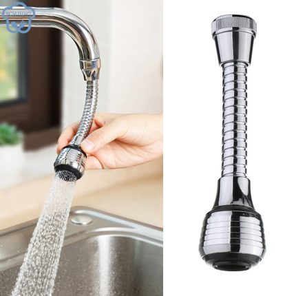 360° rotatable faucet extender with 2 modes for high pressure water flow – your ultimate kitchen and bathroom gadget for saving water