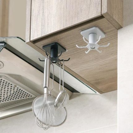 Rotating kitchen storage hook – keep your cooking supplies organized and accessible