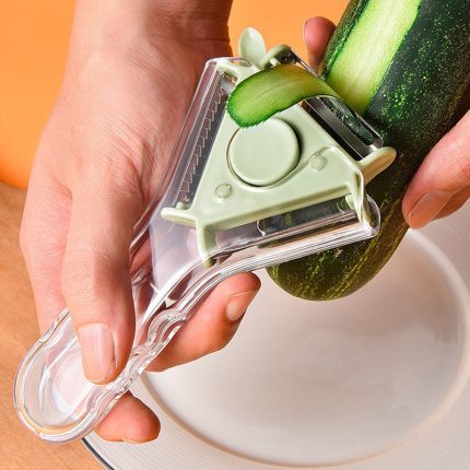 Magic trio peeler – the ultimate 3-in-1 vegetable cutter, grater, and julienne tool for your kitchen