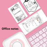 Get creative with meow mini label printer – portable, wireless, inkless thermal printer for stickers and labels on android and ios