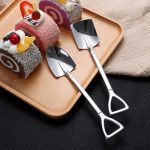 Merry christmas shovel spoon set: stainless steel tableware with festive holiday decoration