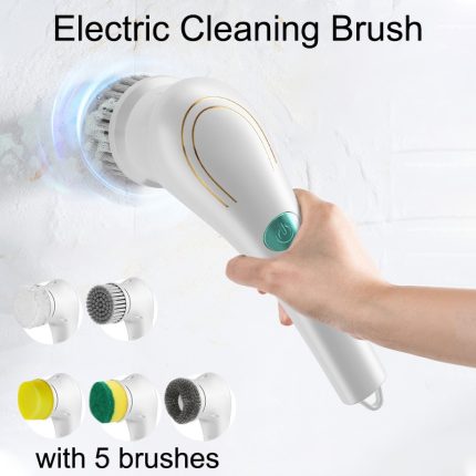 5-in-1 electric cleaning brush – usb rechargeable, multi-functional kitchen and dishwashing cleaning tool