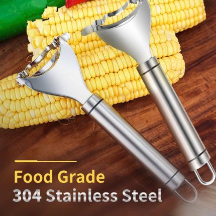 Stainless steel corn stripper – threshing tool for corn kernels, peeler and kerneler