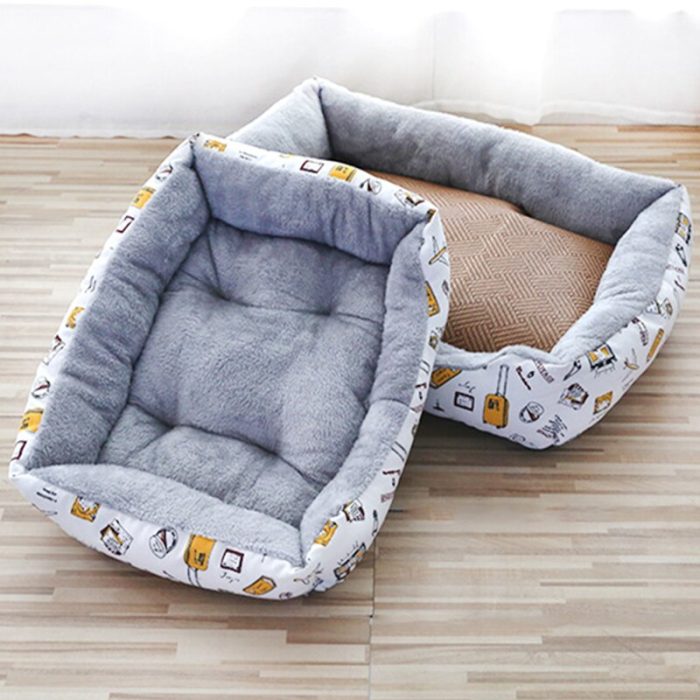 Pet bed house dog sofa sleeping beds mat cat cushion warm cozy soft plush nest dog baskets waterproof kennel pets supplies
