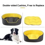 Warm and waterproof pet dog bed with cushion – perfect for small, medium and large dogs, ideal sleeping beds, baskets and kennel mats