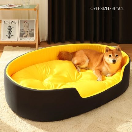 Cozy waterproof dog & cat bed for small, medium & large pets – perfect for sleeping & napping