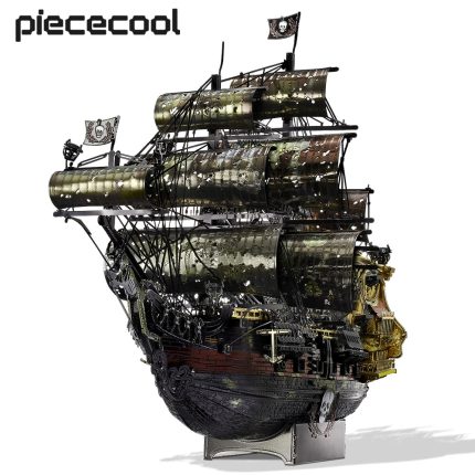 Piececool 3d metal puzzle – the queen anne’s revenge pirate ship diy model building kit, perfect brain teaser toy for teens