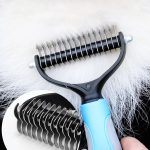 Professional pet cat hair removal comb brush dog grooming shedding tools puppy trimmer fur dematting deshedd knot cutter