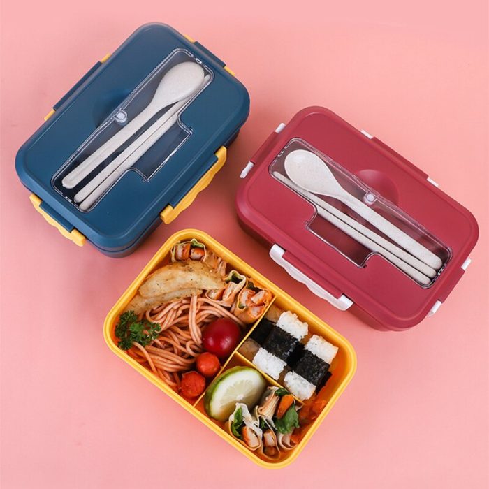 Take your lunch on-the-go with our portable 1000ml lunch box – leak-proof, microwave-safe, and includes compartments for food storage