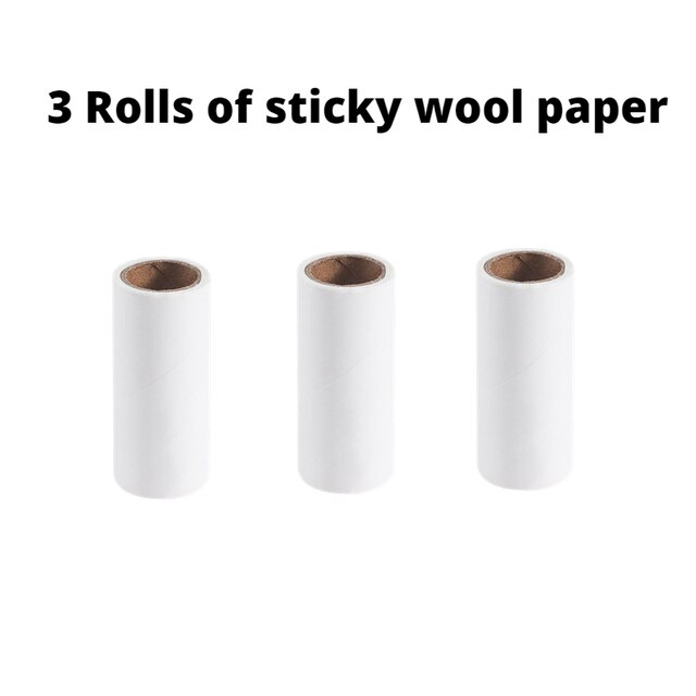 3 sticky wool paper