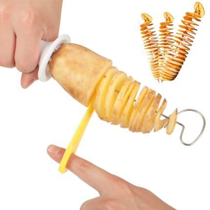 Portable potato bbq skewers – make perfectly spiralized potatoes anywhere