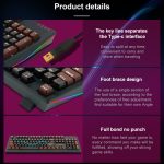 Yi k625p rgb 94-key mini mechanical gaming keyboard with slim design and usb connectivity, red switch for pc gaming
