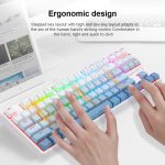Redragon cass k645w rgb mechanical gaming keyboard – 87 keys, blue switch, led backlit for gamers on computers & laptops