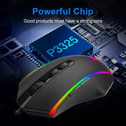 Get your game on with  chroma m710 gaming mouse – wired, 10000 dpi, 8 programmable buttons, ergonomic design, 7 color options, perfect for pc gamers