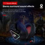 “step up your gaming with cadmus h370 rgb backlighting gaming headphones – usb, 7.1 surround sound, compatible with pc, with built-in microphone