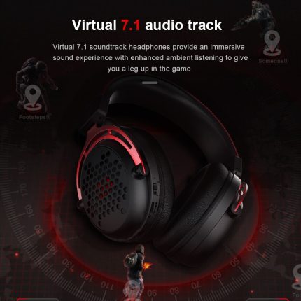 Gadgend gaming wired headphones with 7.1 surround sound, usb & 3.5mm connectivity, and microphone