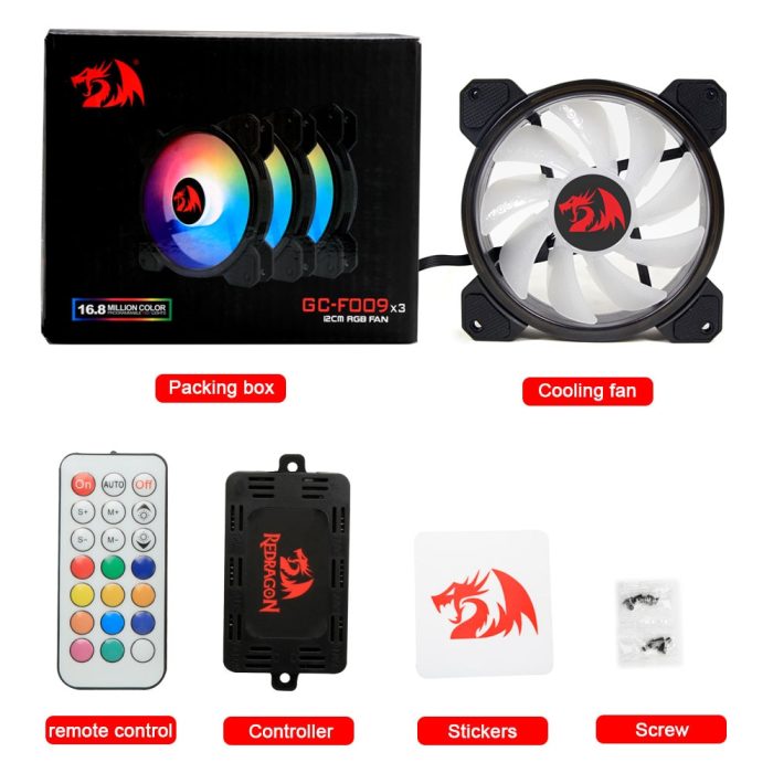 Rgb 120mm case fan with led controller