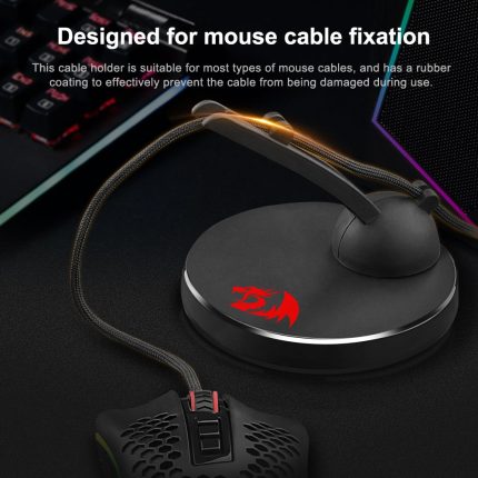 Redragon hoder ma301 gaming mouse cable holder – flexible cord clip for organizing mouse wires on pc & laptop