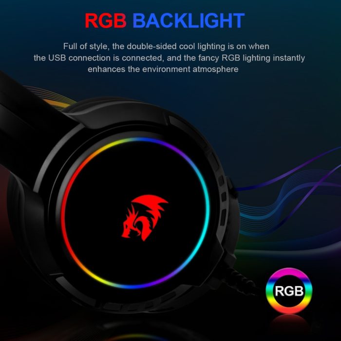 Immerse yourself in gaming with mento h270 rgb gaming headphones – 3.5mm surround sound, compatible with pc, mac, ps4, and xbox one, with built-in microphone