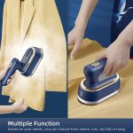 Gadgend portable garment steamers steam iron for clothes wet dry hand held ironing machine 15s fast-heat cleaner 1200w ironing